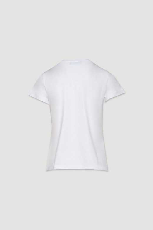 Camiseta logo lentejuelas