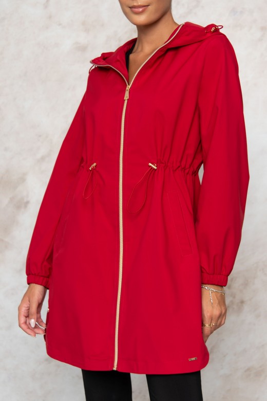Parka comprida com capuz
