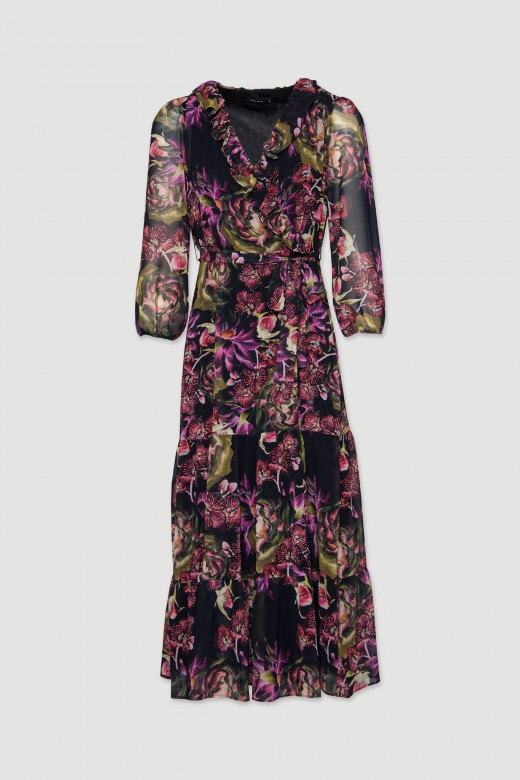 Midi patterned dress
