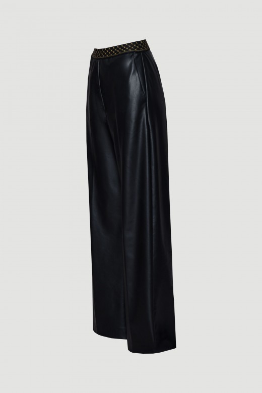Pants with custom elastic