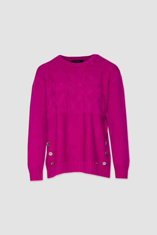Sweater with buttons