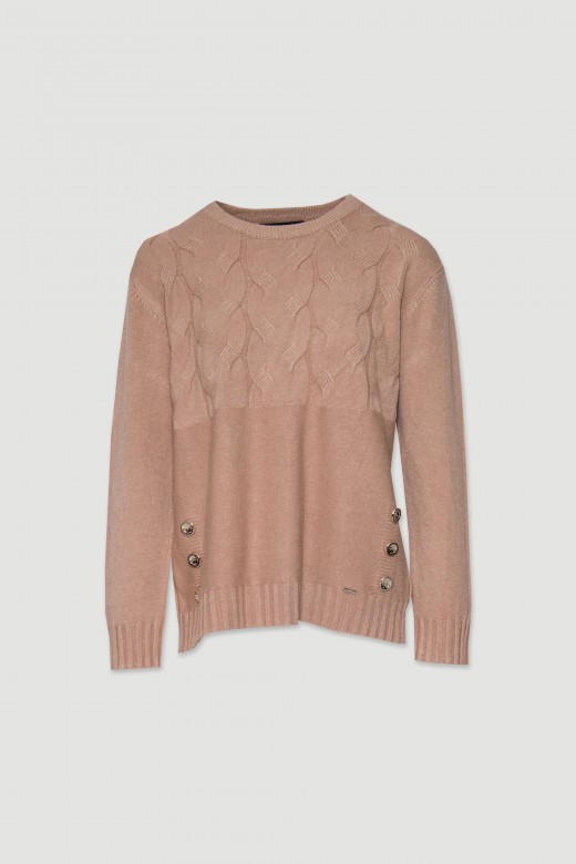 Camisola com botes