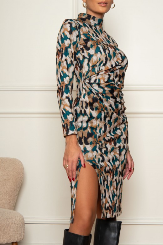 Vestido de malha estampado