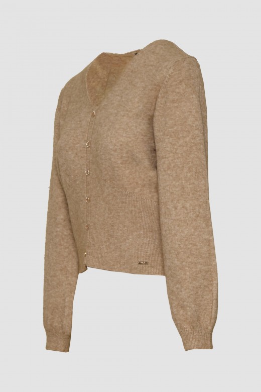 Short knit sweater