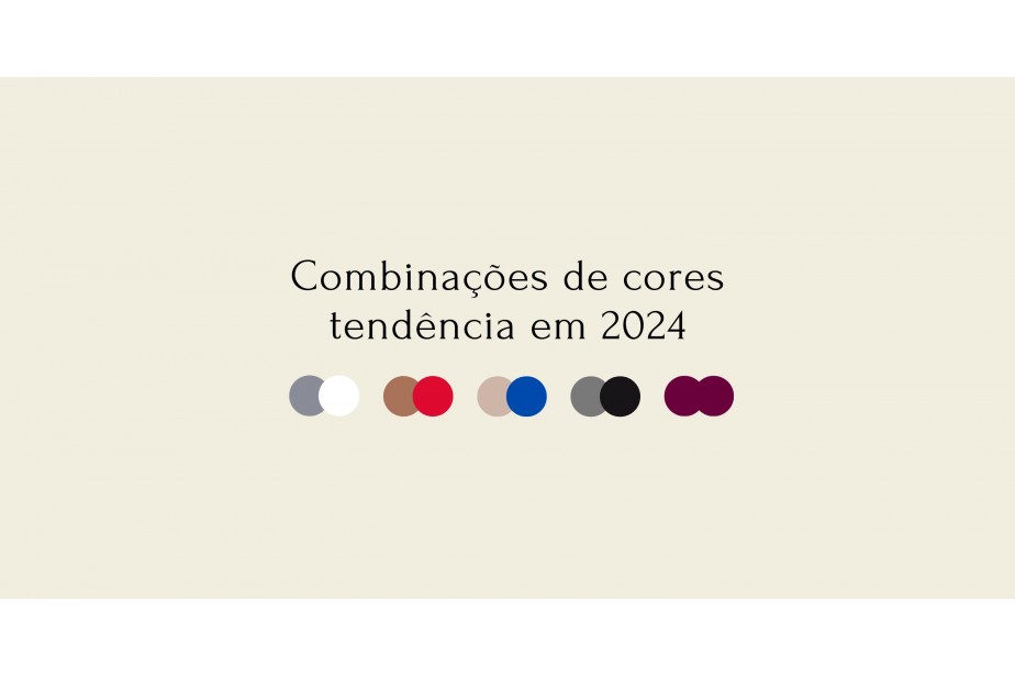 Tendências 2024: combinações de cores