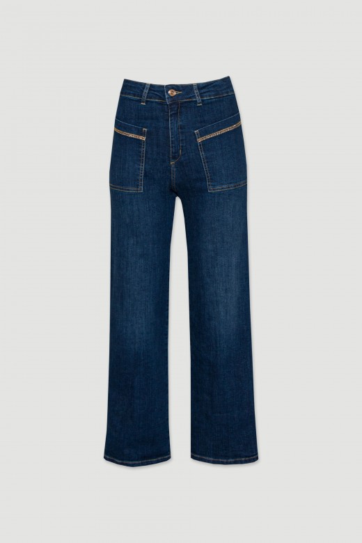 Jeans wide cropped