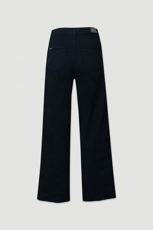 Chino pants with embroidery detail
