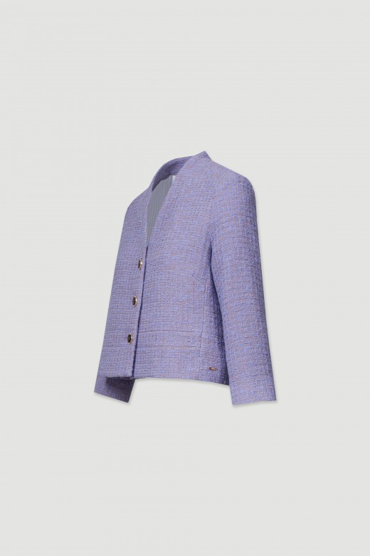 Short tweed coat