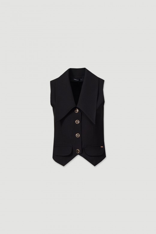 Classic vest with xl collar
