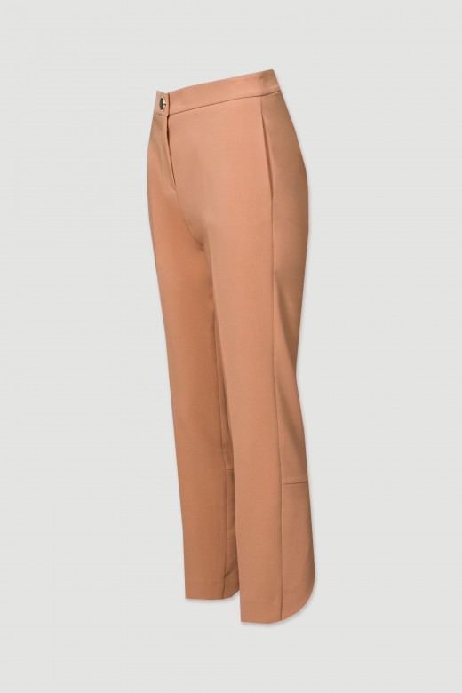 Classic trousers with a slit at the back