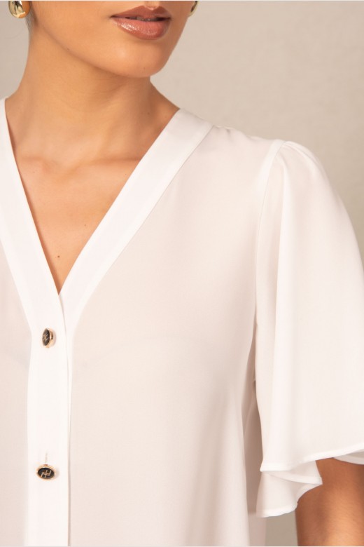 Asymmetric flowy blouse