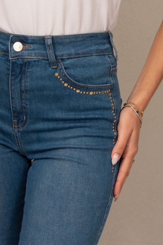 Jeans with transfer detail