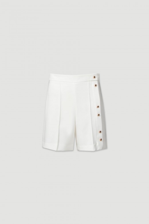 Shorts with button detailing