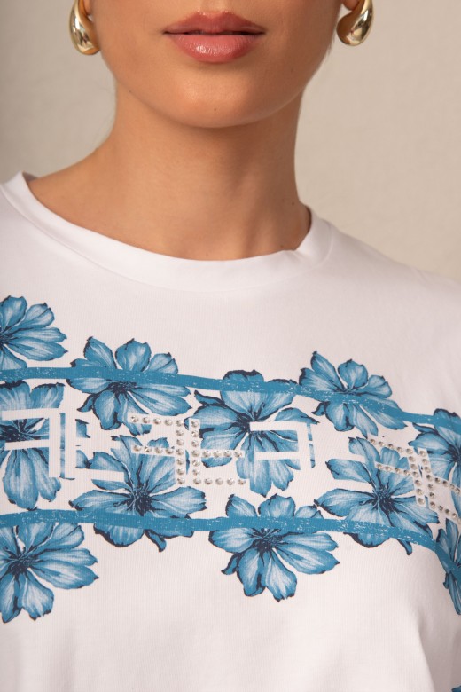 Short-sleeved t-shirt with pattern