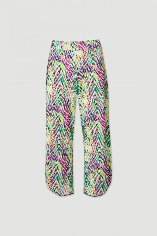 Culotte pants with pattern