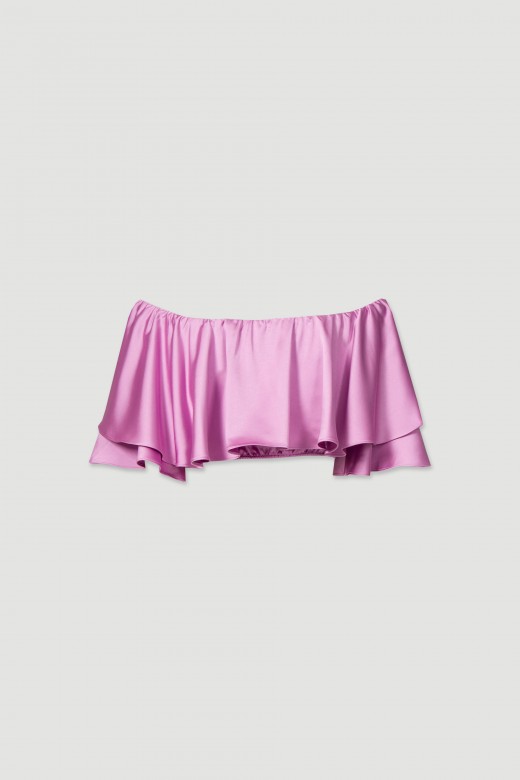 Satin crop top