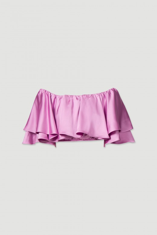 Satin crop top