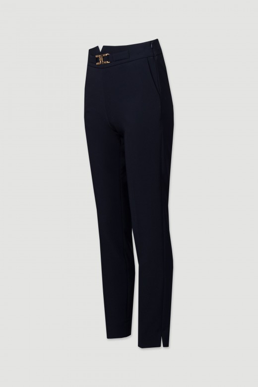 Pantalon classique avec dtails mtalliques