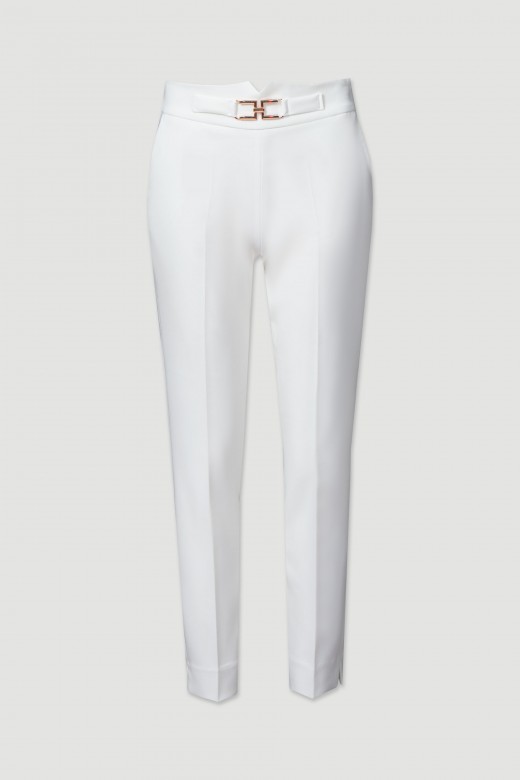 Pantalon classique avec dtails mtalliques