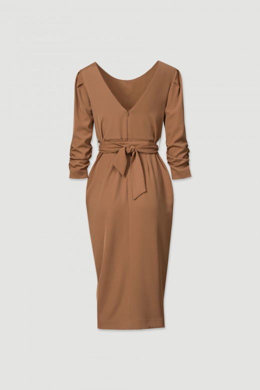 Fitted wrap dress