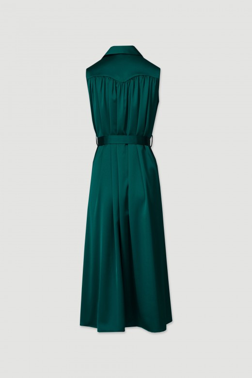 Satin midi dress