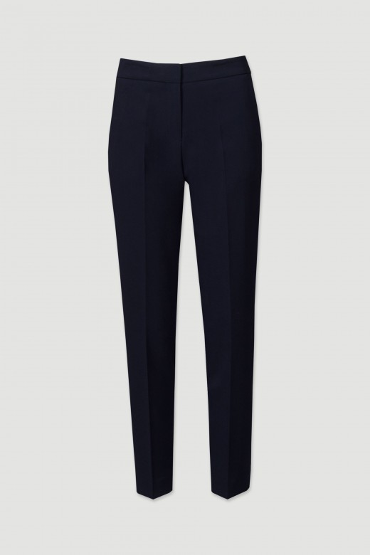 Classic trousers with elastic belt