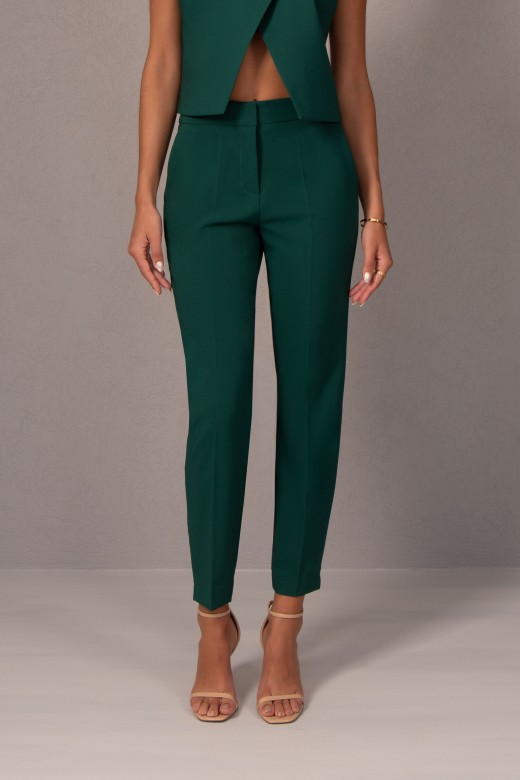 Classic trousers with elastic belt