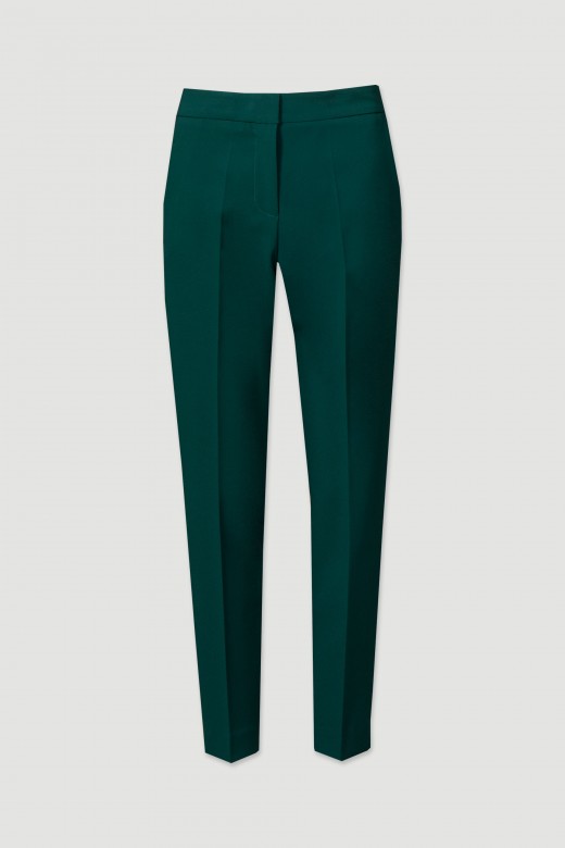 Classic trousers with elastic belt