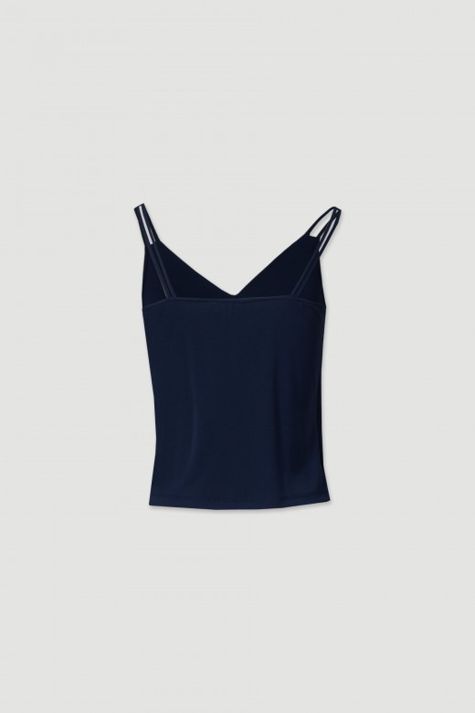 Knit top with thin straps