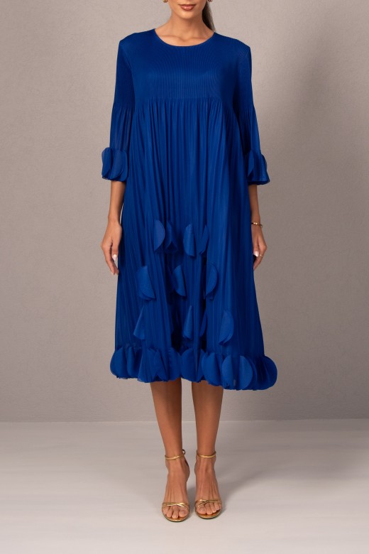 Pleated midi dress