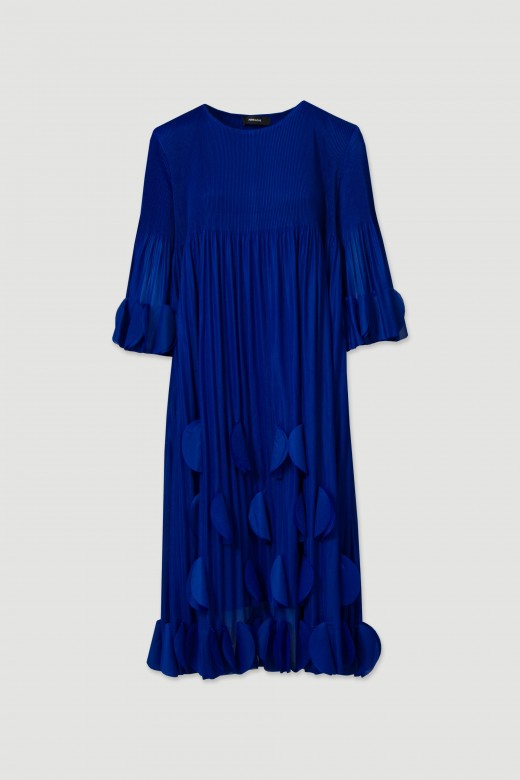 Pleated midi dress