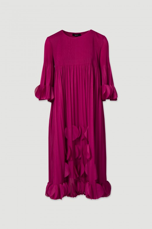 Pleated midi dress