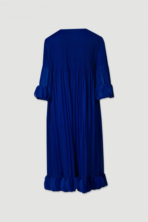 Pleated midi dress