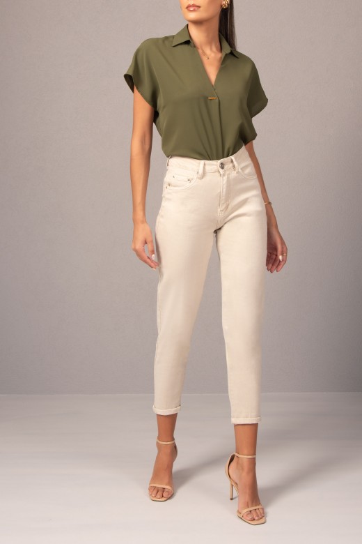 Mom fit cotton jeans