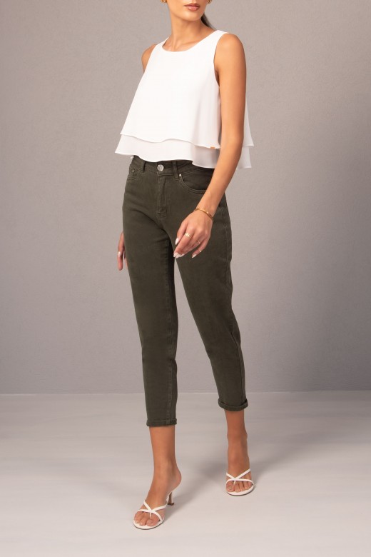 Mom fit cotton jeans