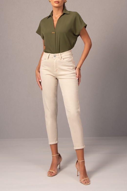 Mom fit cotton jeans