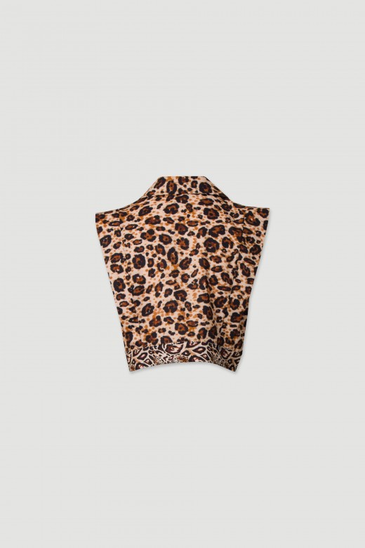 Animal print vest