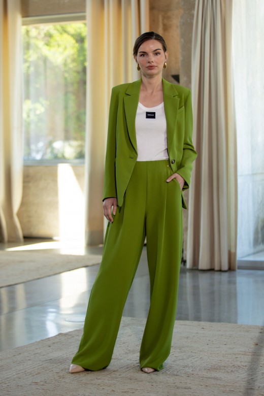 Suit wide-leg pants