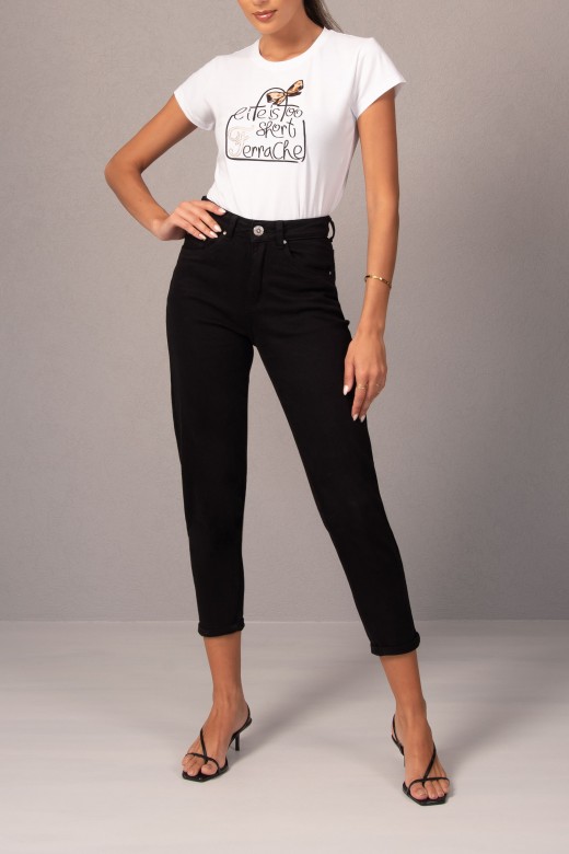 Mom fit cotton jeans