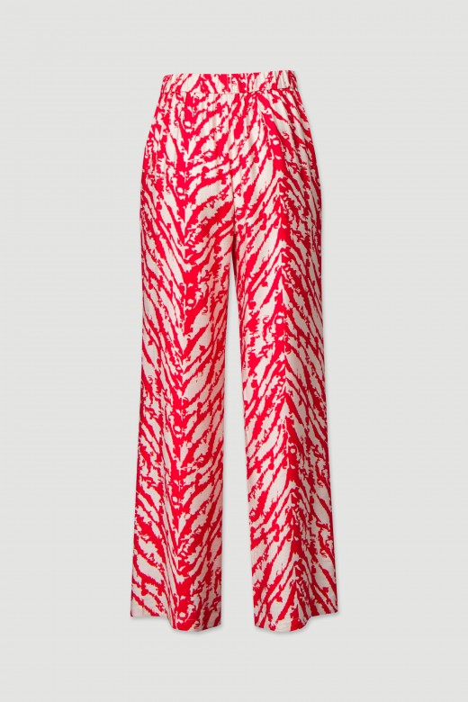 Printed fluid pants