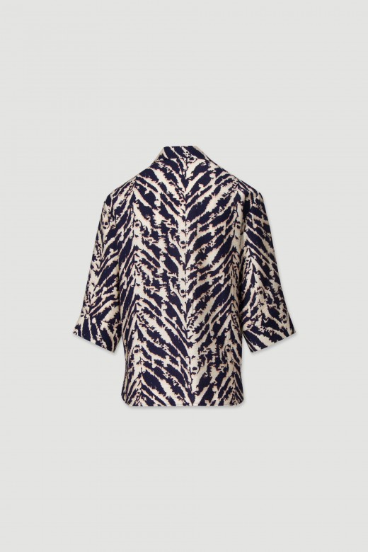 Printed blouse with 3/4 sleeves