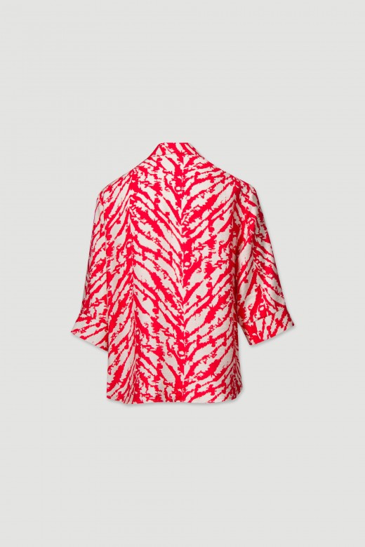 Printed blouse with 3/4 sleeves