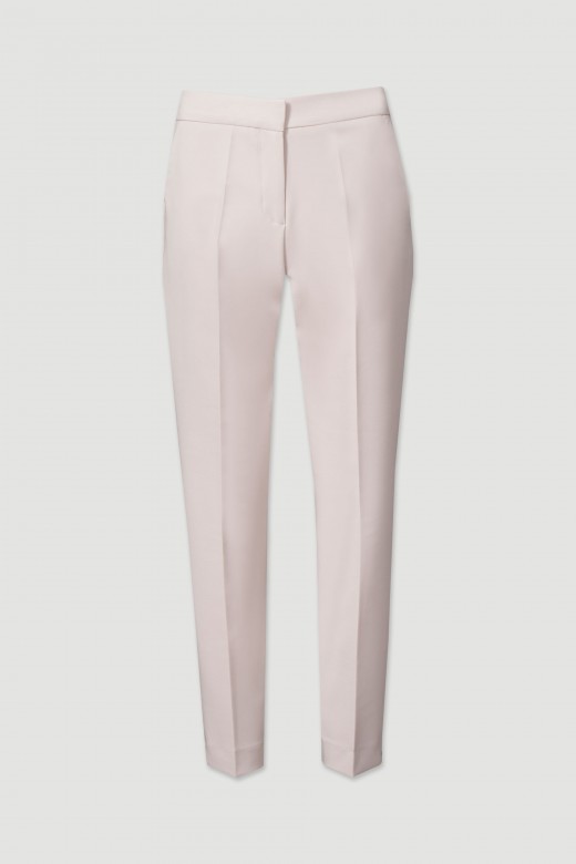 Classic trousers with elastic belt