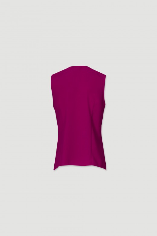 Top with ruffle fabric detail