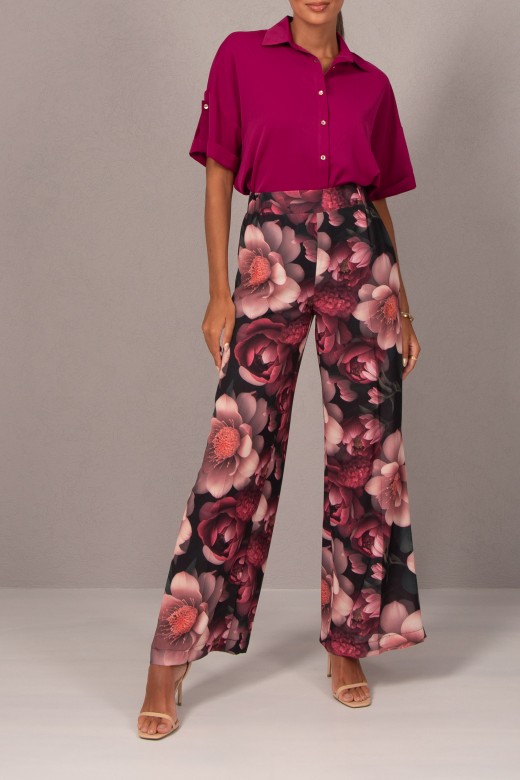 Floral print palazzo pants