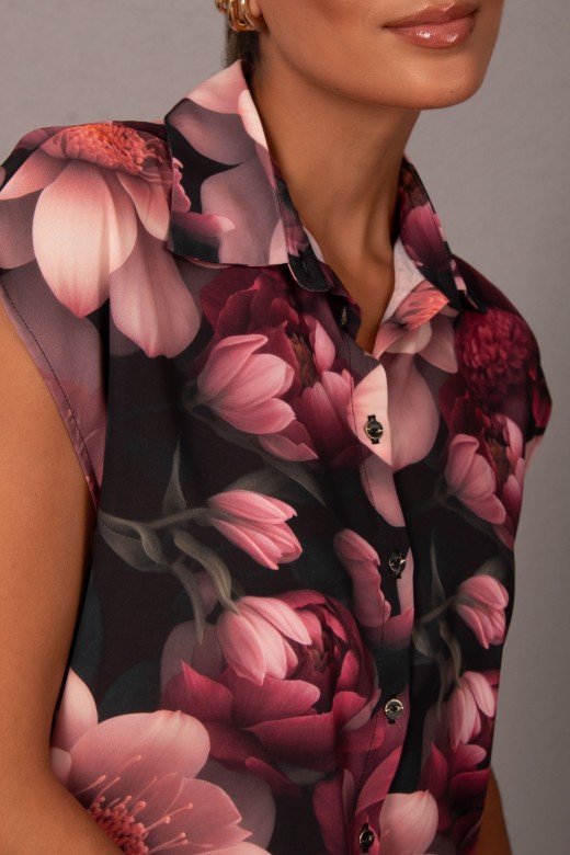 Blusa com estampado floral