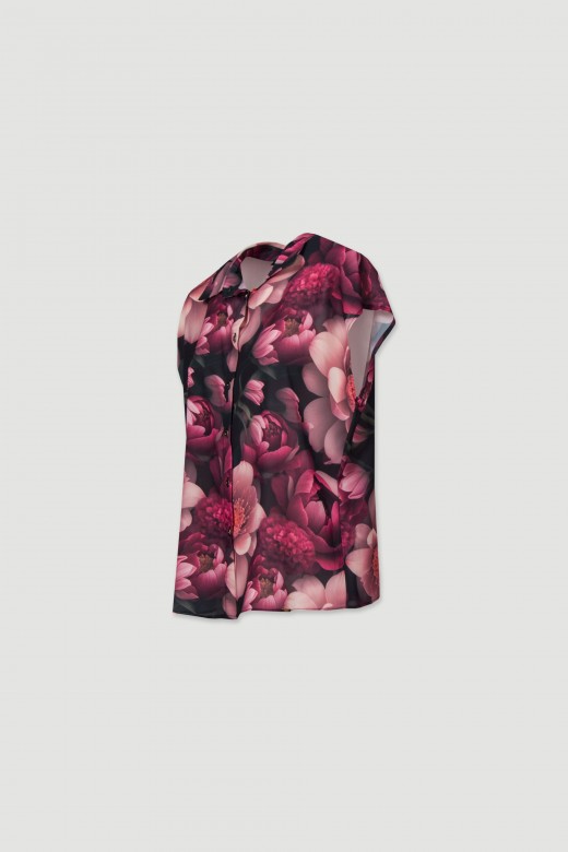 Blusa con estampado floral