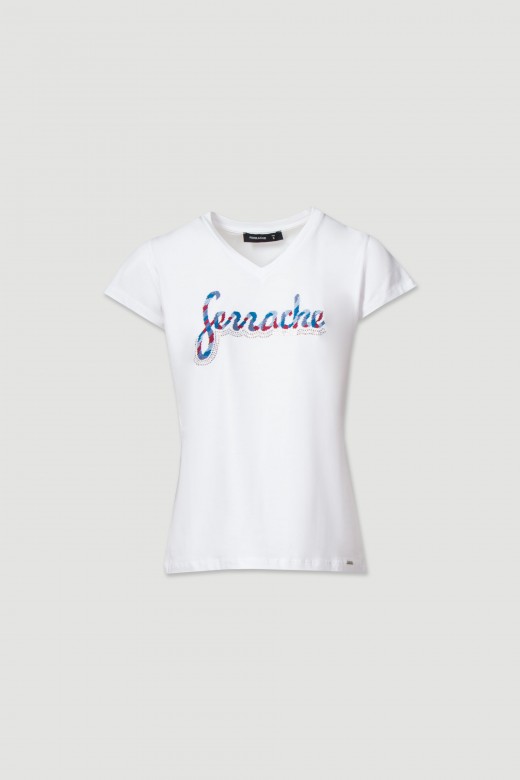 T-shirt basique  encolure en v