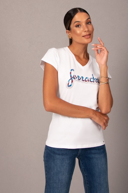 T-shirt basique  encolure en v