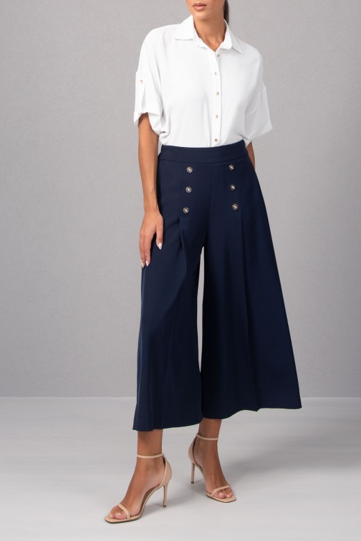 Pantalon large culotte